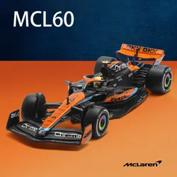 1:24 MCL60 2023 4# Lando Norris P2 British GP Mclaren F1 #81 Oscar Piastri Car Diecast Racing Car Model Competition Vehicles Toy