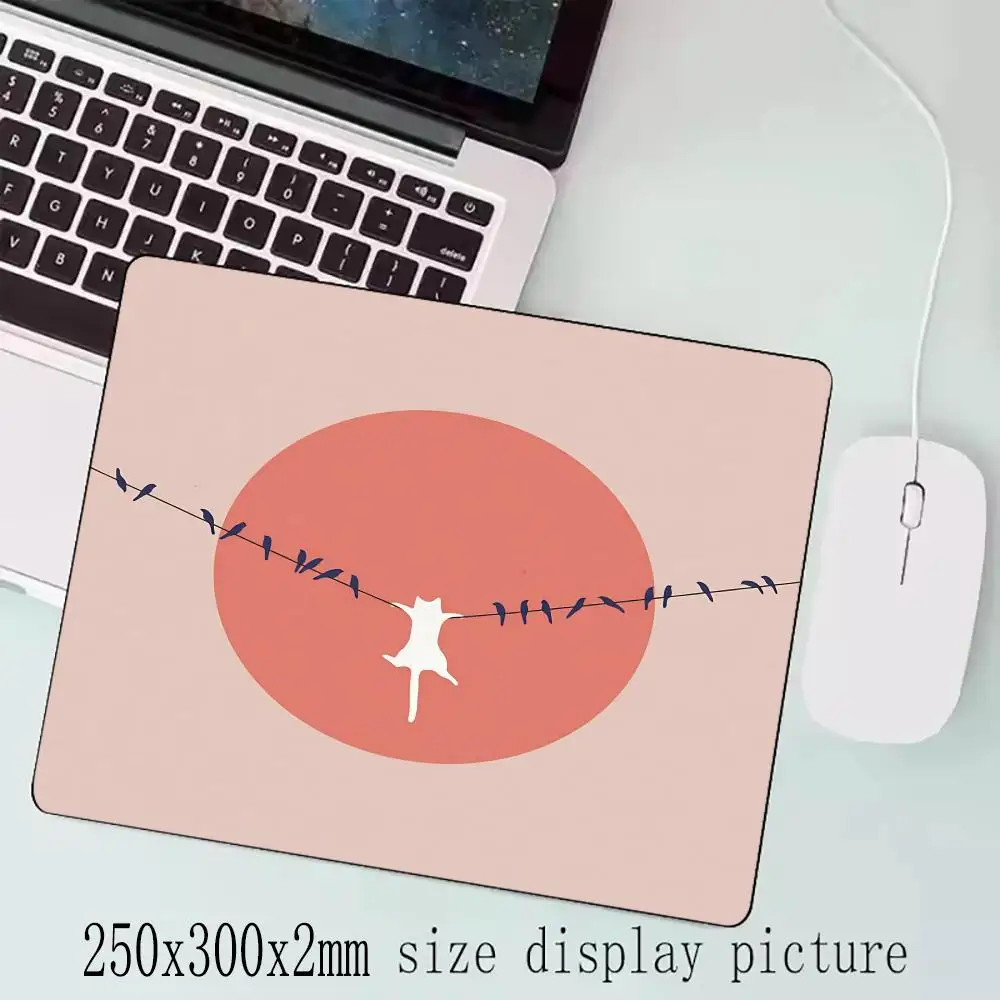 Cat Art Mouse Pad 40X45 Large Square Computer Office Game Table Mats Rubber Anti-slip Mousepads Small Decor Desk Pads