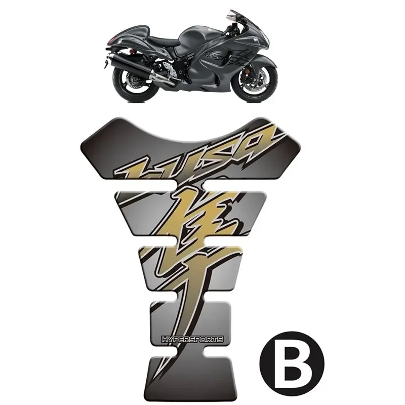 For Suzuki Hayabusa GSX1300R GSXR1300 Motorbike Tank Pad Protector 3D Gel Sticker Decal - B