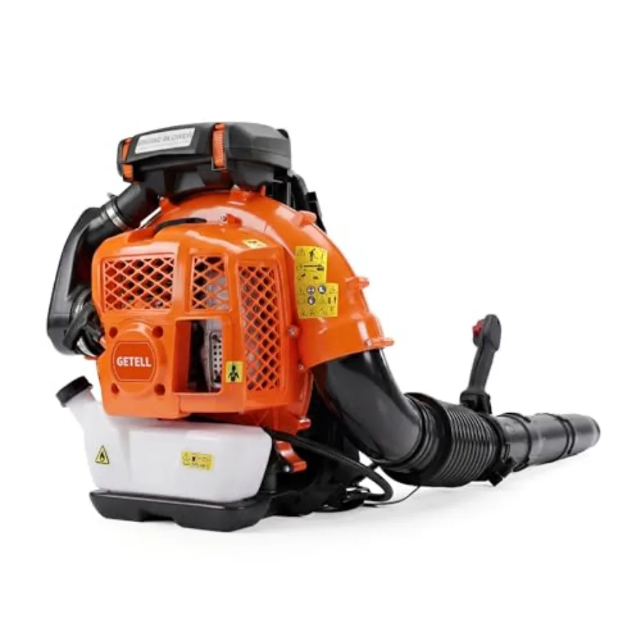 

80cc Gas Backpack Leaf Blower 900CFM 206MPH 2-Stroke Engine Heavy-Duty Leaf and Snow Blower for Lawn Garden and Commercial Use