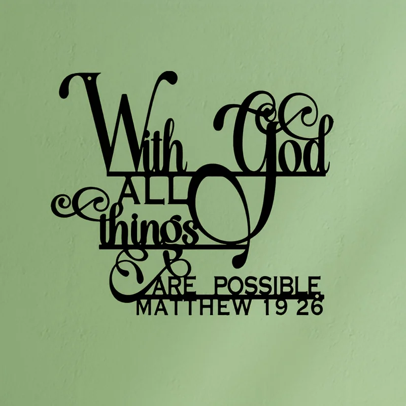 Biblical Quote Metal Wall Art 5