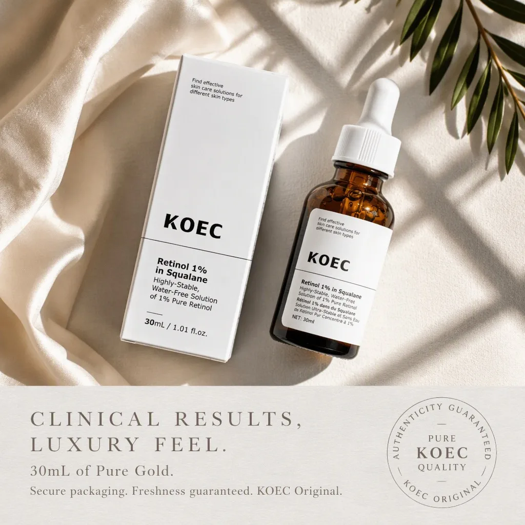 Retinol 1% in Squalane Face Serum 30ml Firming Smoothing for Fine Lines Radiance Boost Anti-Aging Skincare