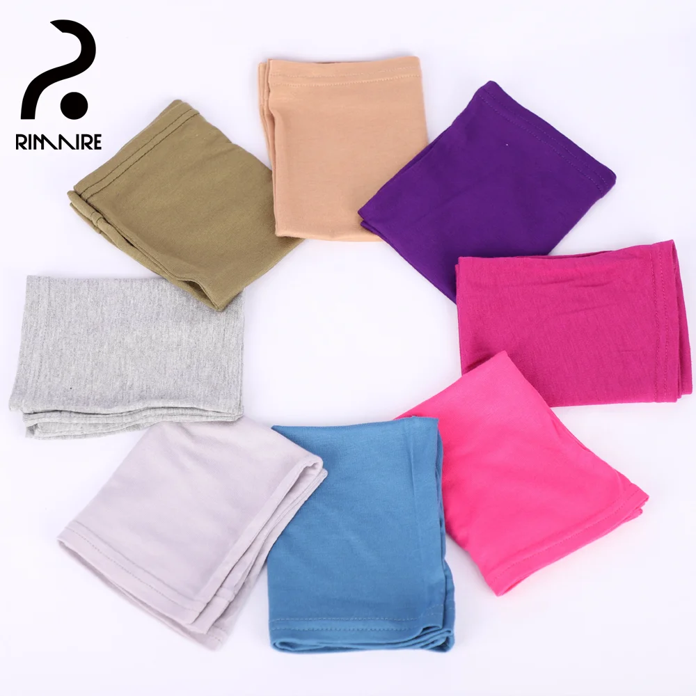 

RIMAIRE Newly Upgraded High-quality Solid Color Cotton Hijab Elastic and Breathable Inner Hijabs for Women Undercover Turban