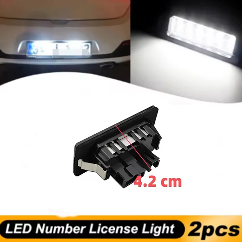 

2PCS LED License Plate Light For Audi A1 A4 B8 A5 S5 A6 S6 A7 Sportback RS5 Q5 For Superb Octavia Decoding License Plate Lamps