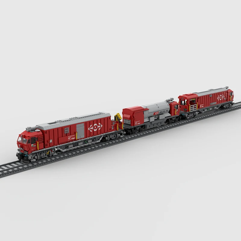 City Car Model MOC Building Bricks Swiss Firefighting Train Modular Technology Gifts Holiday Assemble Children Toys Suit