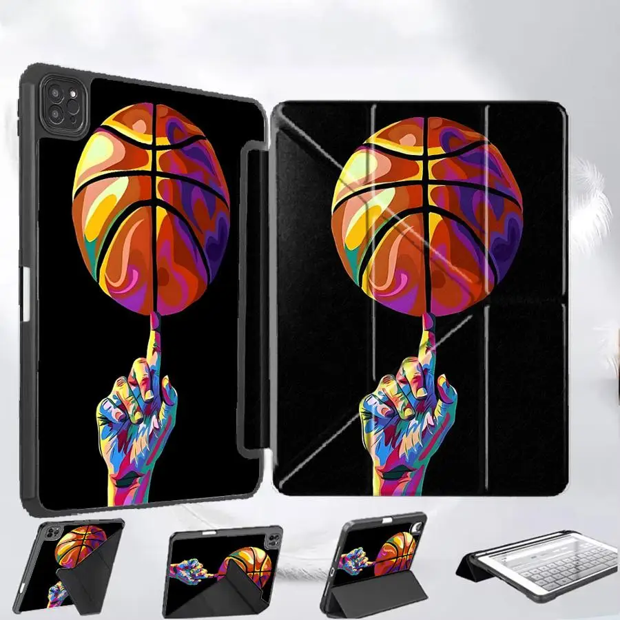 

Basketball Skills Tablet Case For iPad Pro 11th 10th 9th 8th 7th 12.9inch Air 4 5 M3 M2 M4 11inch Pro 2025 Mini 6 7 Holder Cover