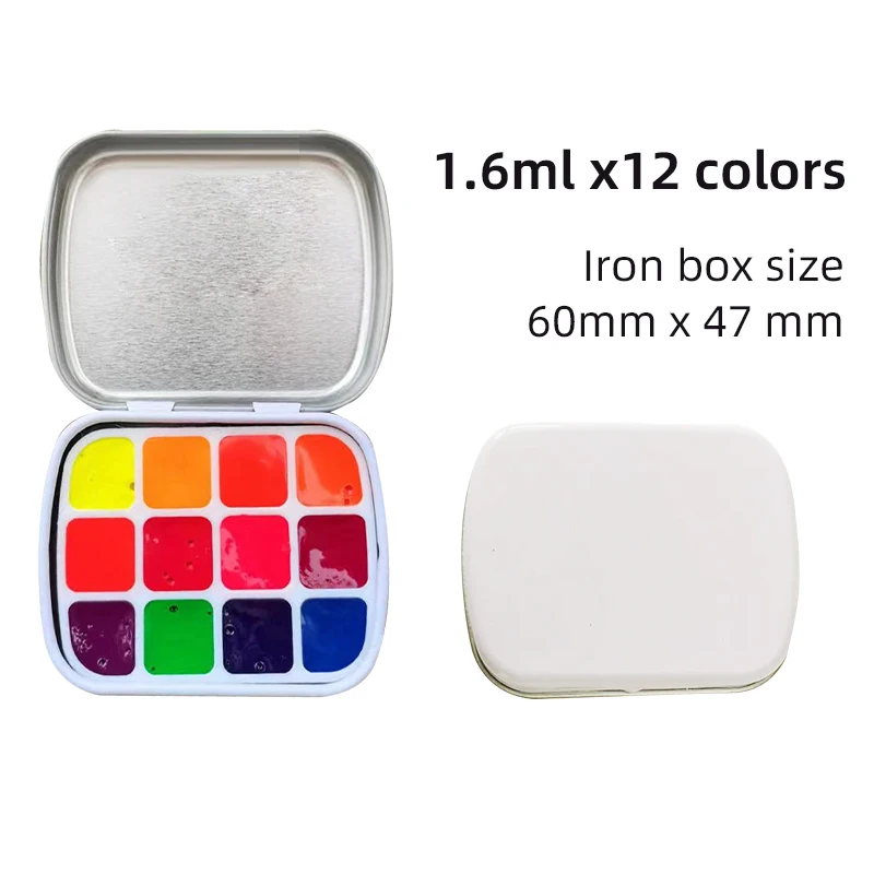 New Rubens Opera Fluorescent Color Watercolor Paint Sub-packaging Artist-specific Illustration High Color Rendering Pigment