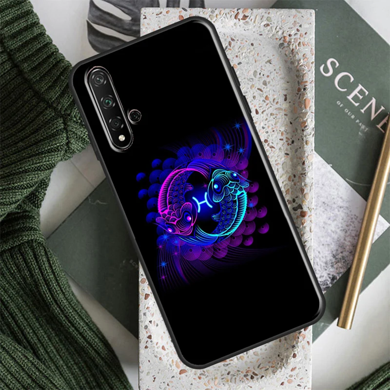 Zodiac Signs Case For Huawei Honor 70 50 X8 X9a Magic5 90 Lite P20 P30 P40 P60 Pro P Smart Nova 5T Cover