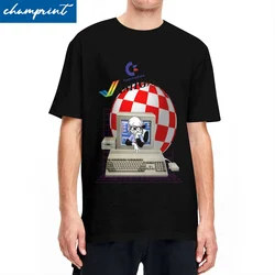 C64 Amiga T Shirt Men Women Cotton T-Shirt Round Neck Commodore 64 Retro Computer Geek Nerd Tees Short Sleeve Clothes Big Size