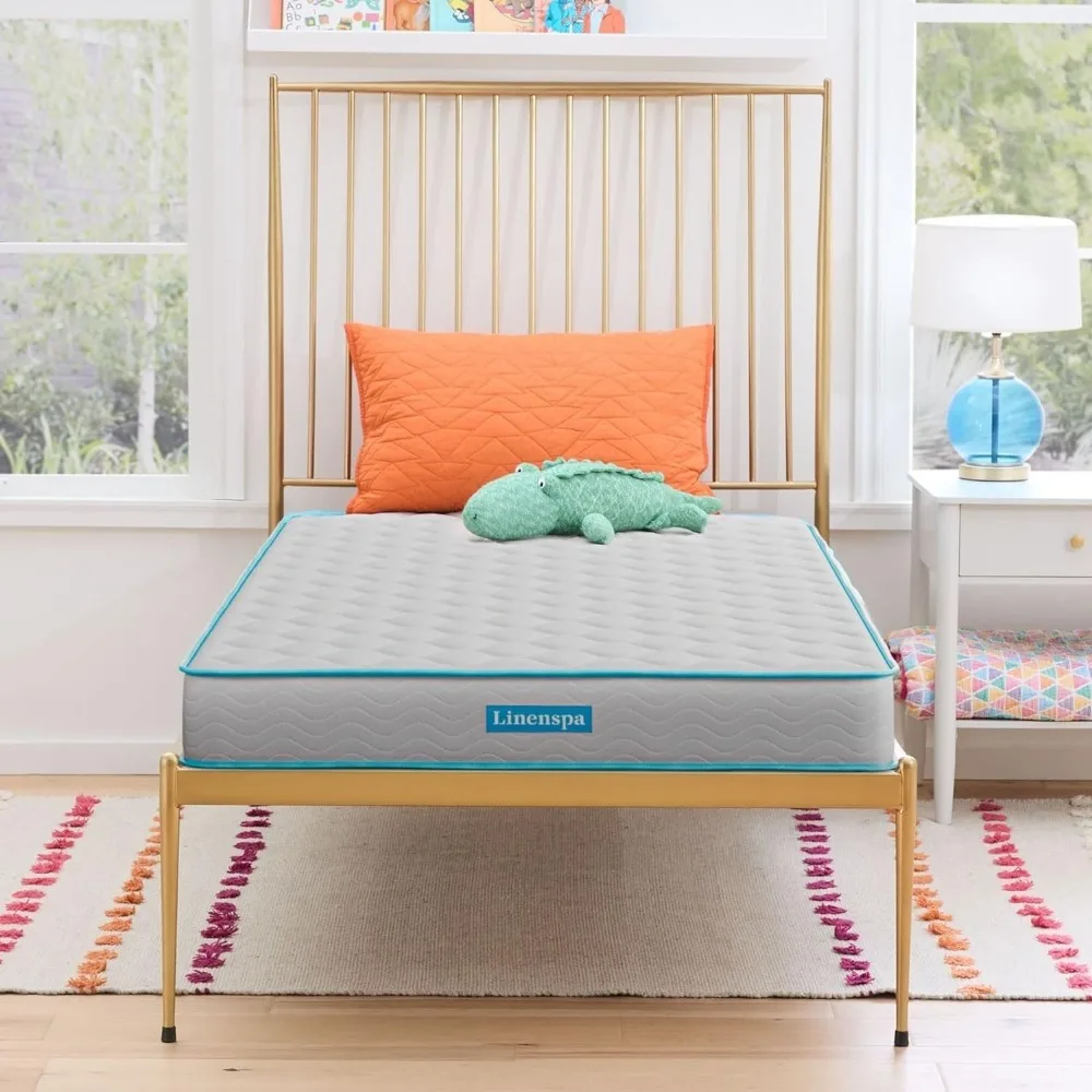 6 Inch Mattress   Mattress in a Box  Youth or Kids Bed  Guest Bedroom  Durable and Breathable Support - Affordable - Twin Size