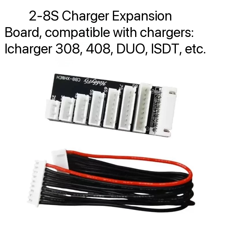 

2S-8S Parallel charging board A6 charger model aircraft lithium battery balance expansion board 2S3S4S5S6S7S8S