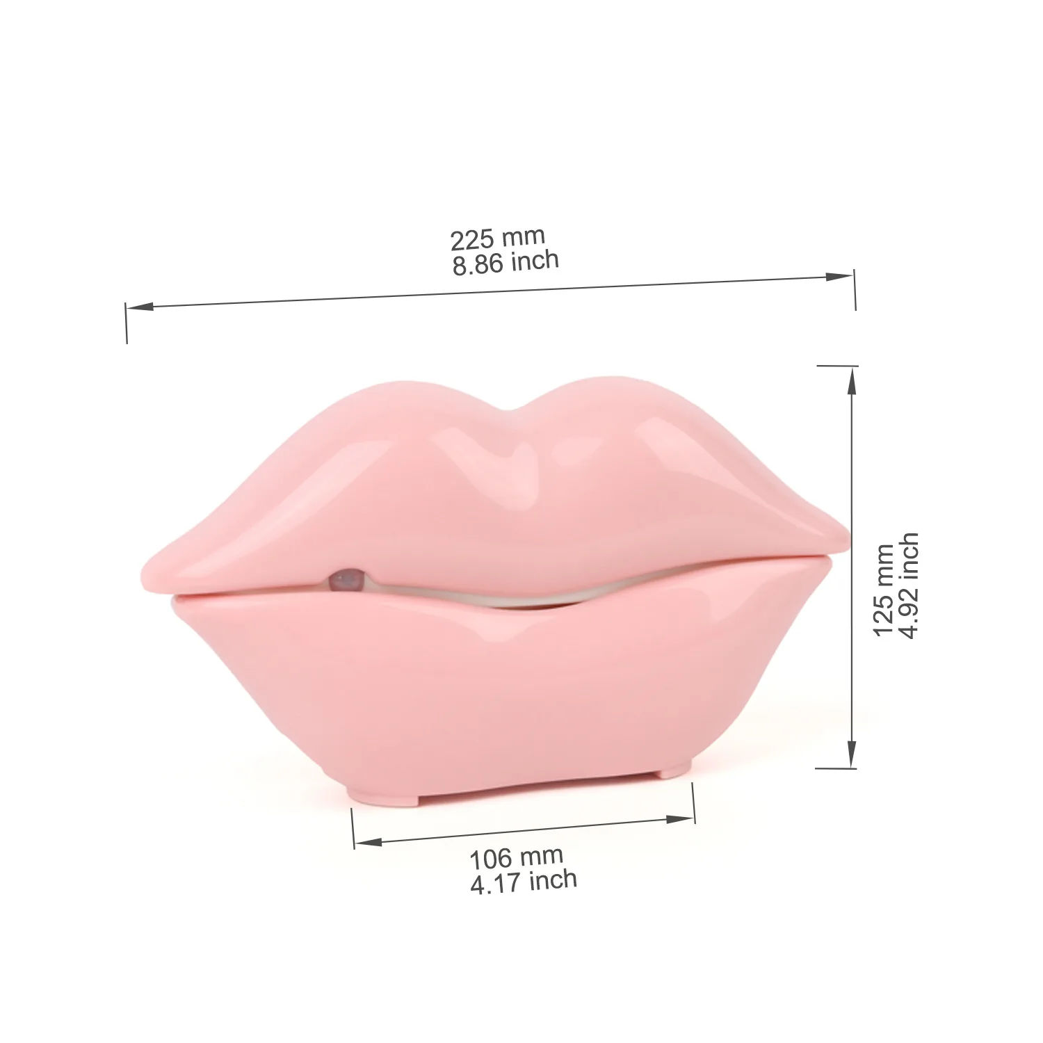Induction lip-shaped voice message box, wedding-themed voice message phone, 8GB storage capacity