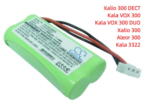 بطارية 600 مللي أمبير في الساعة لشركة فيليبس أليور 300، كالا 300، كالا 3352، كالا 3353، كالا فوكس 300