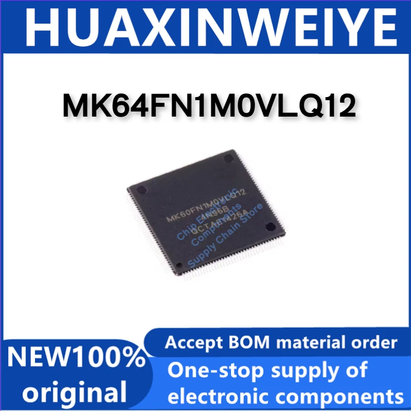 

MCU ARM Microcontrollers MK64FN1M0VLQ12 LQFP-144 Cortex M4 K60-1M IC New Original