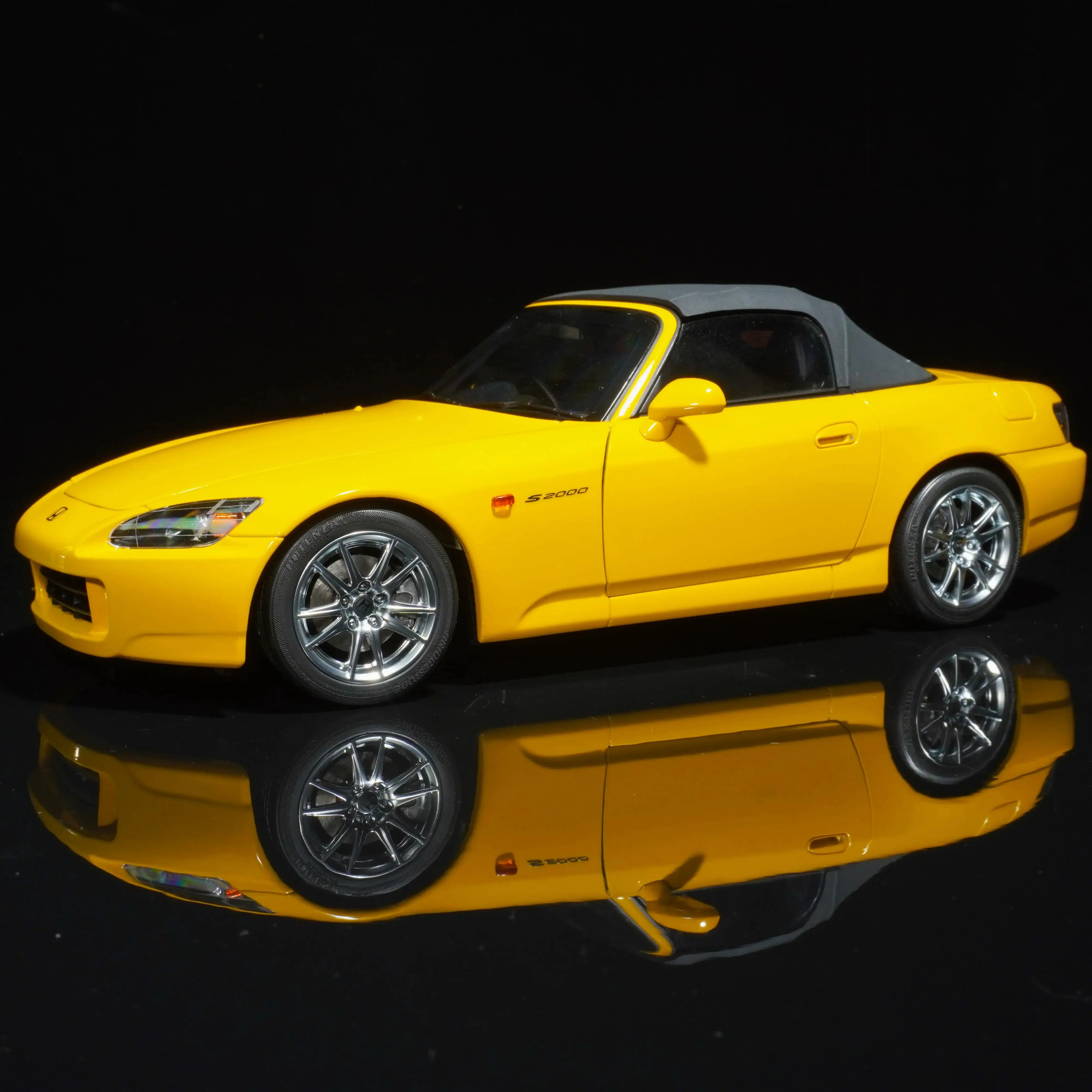 Motorhelix mh escala 1/18 honda s2000 ap2 liga modelo de carro motor anexado carro esportivo presente do feriado presente aniversário