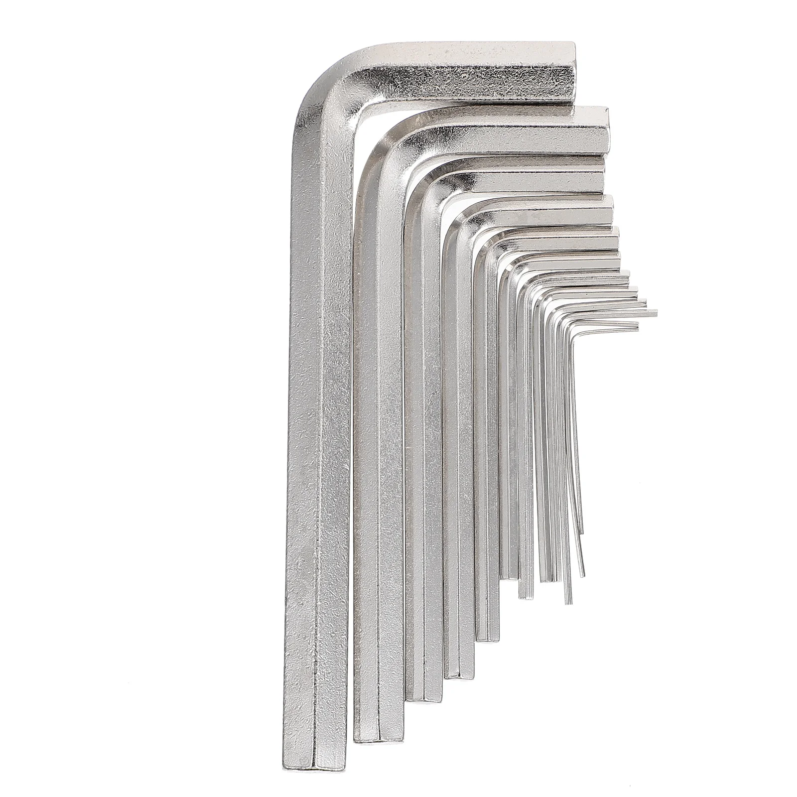 

12pcs Nickel Plated Hex Key Set Carbon Steel L-Shape Allen Wrenches For Vehicle Appliance Repair Spanner Hand Tools