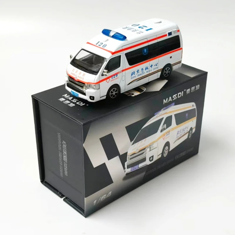 MASSDI Diecast 1:64 Scale HIACE H200 Car Alloy Simulation Car Model Adult Classic Hobby Colletcion Souvenir Display Holiday Gift