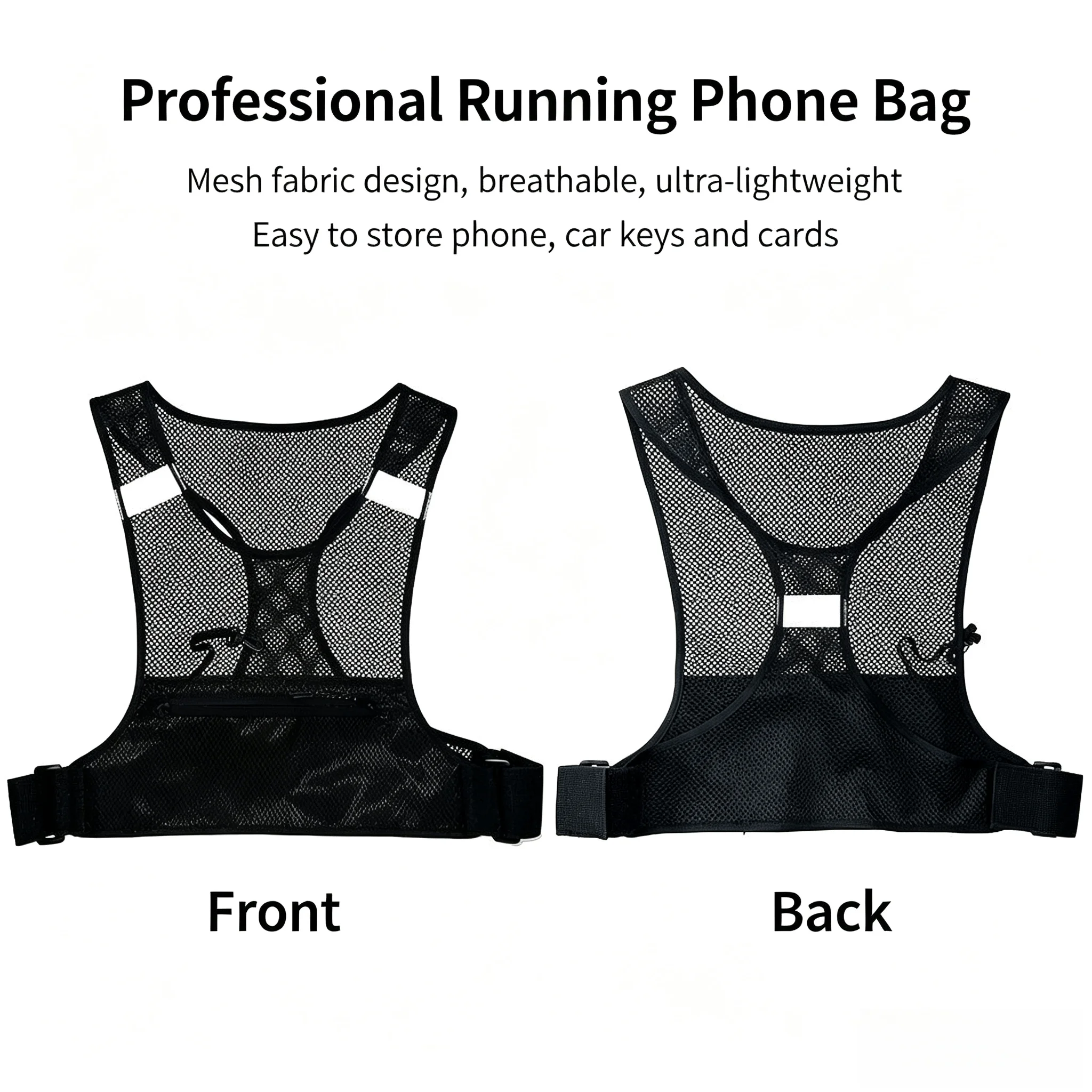 Reflective No-Bounce Running C - Reflective Cycling Vest review and price