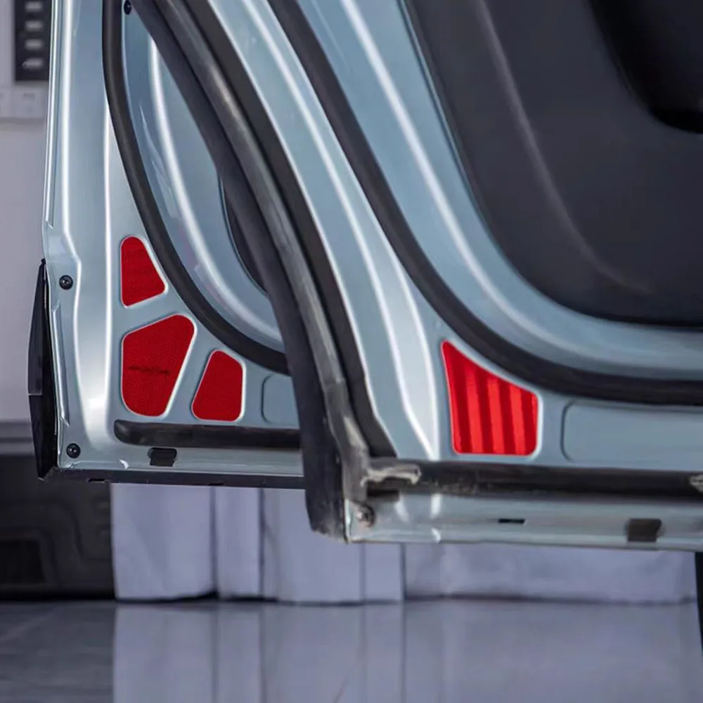 

Подходит для BYD Formula Leopard 8 2024 2025, предупреждающие наклейки на дверь, светоотражающие наклейки для предотвращения столкновений, ночное открытие, подъемные наклейки