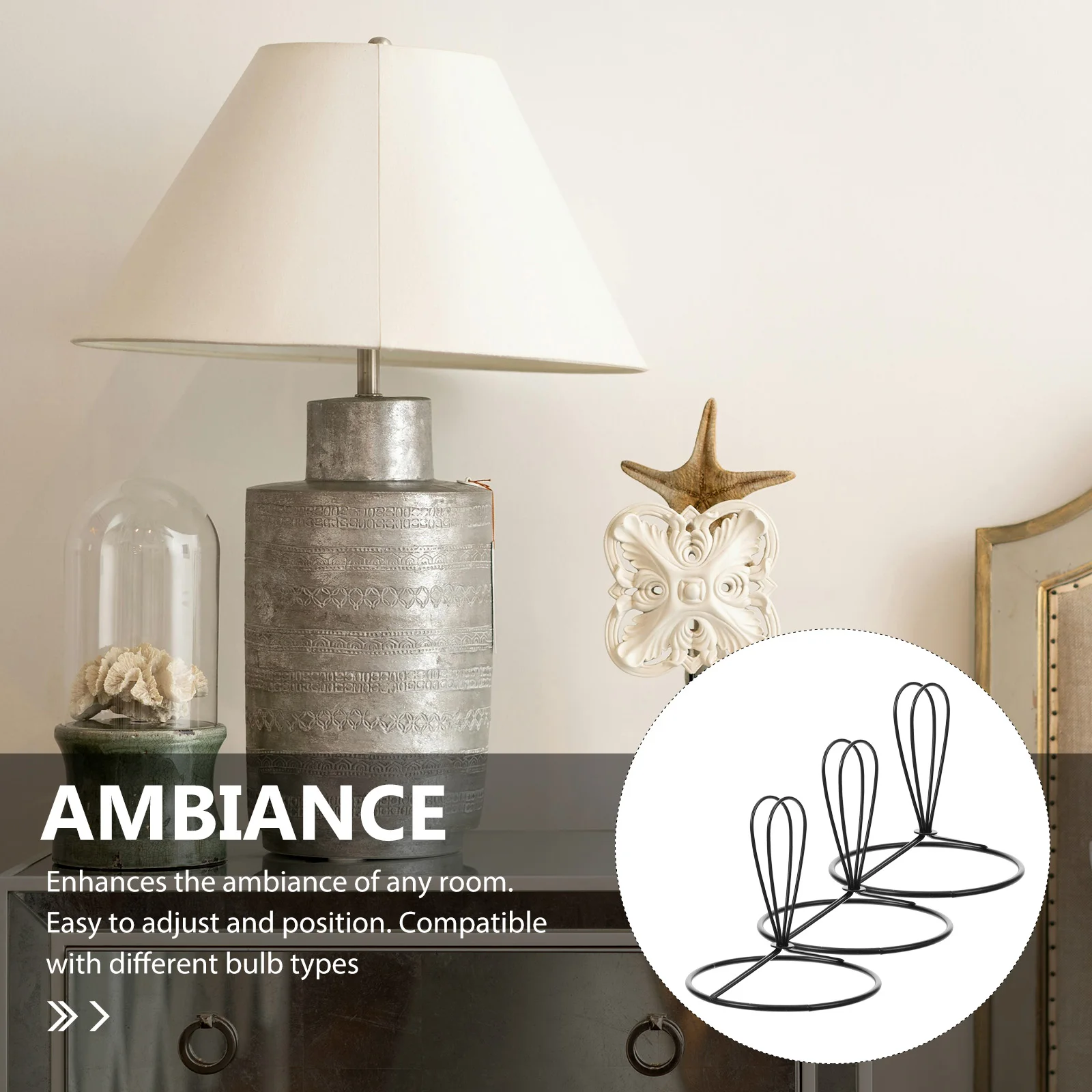 3 قطعة غطاء مصباح لمبة حامل ضوء لمبة كليب المعادن عاكس الضوء محول للمنزل مطعم مقهى الإضاءة بها بنفسك #3