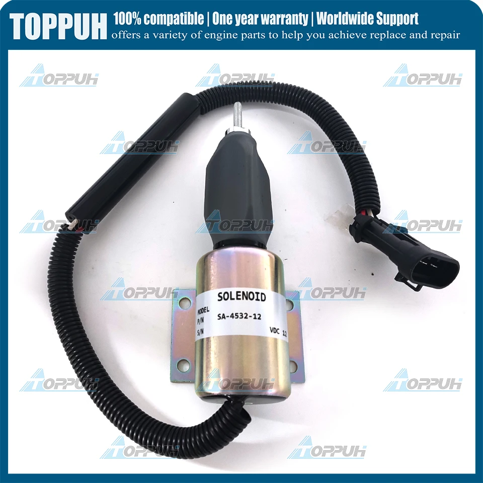 SA-4532-12 12V Fuel Solenoid 59009134 SA-4532-12 for Ingersoll-Rand DD-130 Compactor B5.9-C