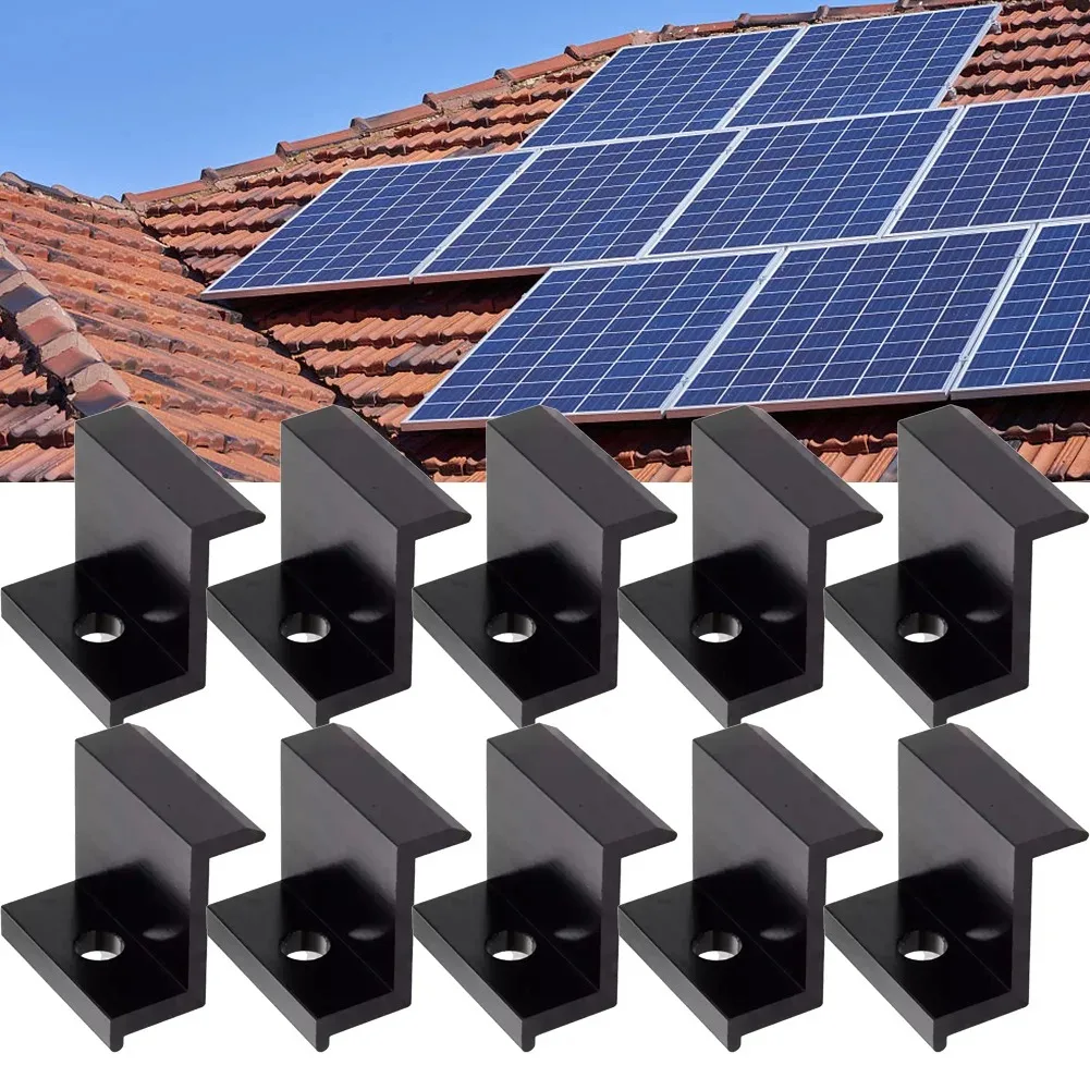 10pcs Aluminum Alloy Anti-Corrosion Solar Panel Mount End Clamps for 30mm Frame PV System Installation Parts — купить у AliExpress WW