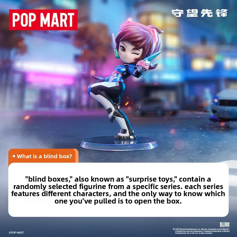 POPMART Overwatch full range of figurines blind boxes toys ornaments Accessories Luck pleasantly surprised Trendy xmas toys view 4