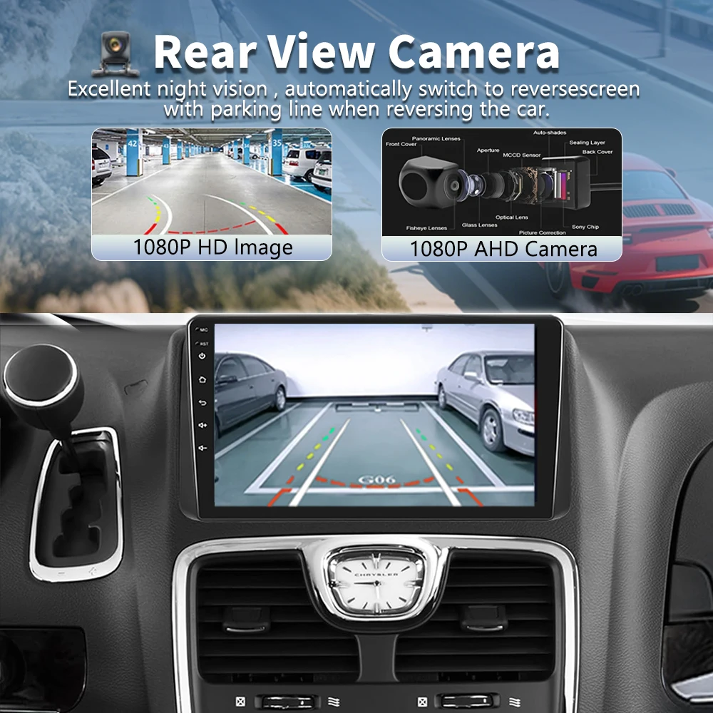 Android 16 Carplay For Chrysler Grand Voyager 5 2011 - 2015 Dodge Grand Caravan 2008-2020 Multimedia Car Radio Player DSP Stereo