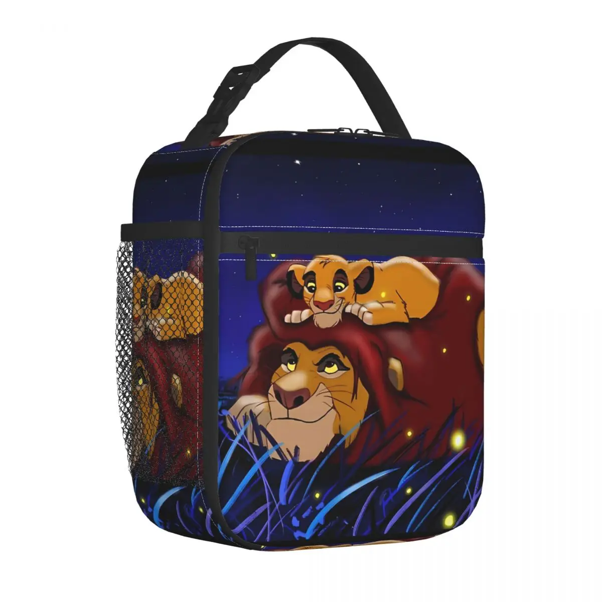 حقيبة غداء معزولة من Lion King حقيبة حرارية   حاوية الوجبات سيمبا كارتون مانعة للتسرب، صندوق غداء للفتيات والأولاد والسفر الجامعي