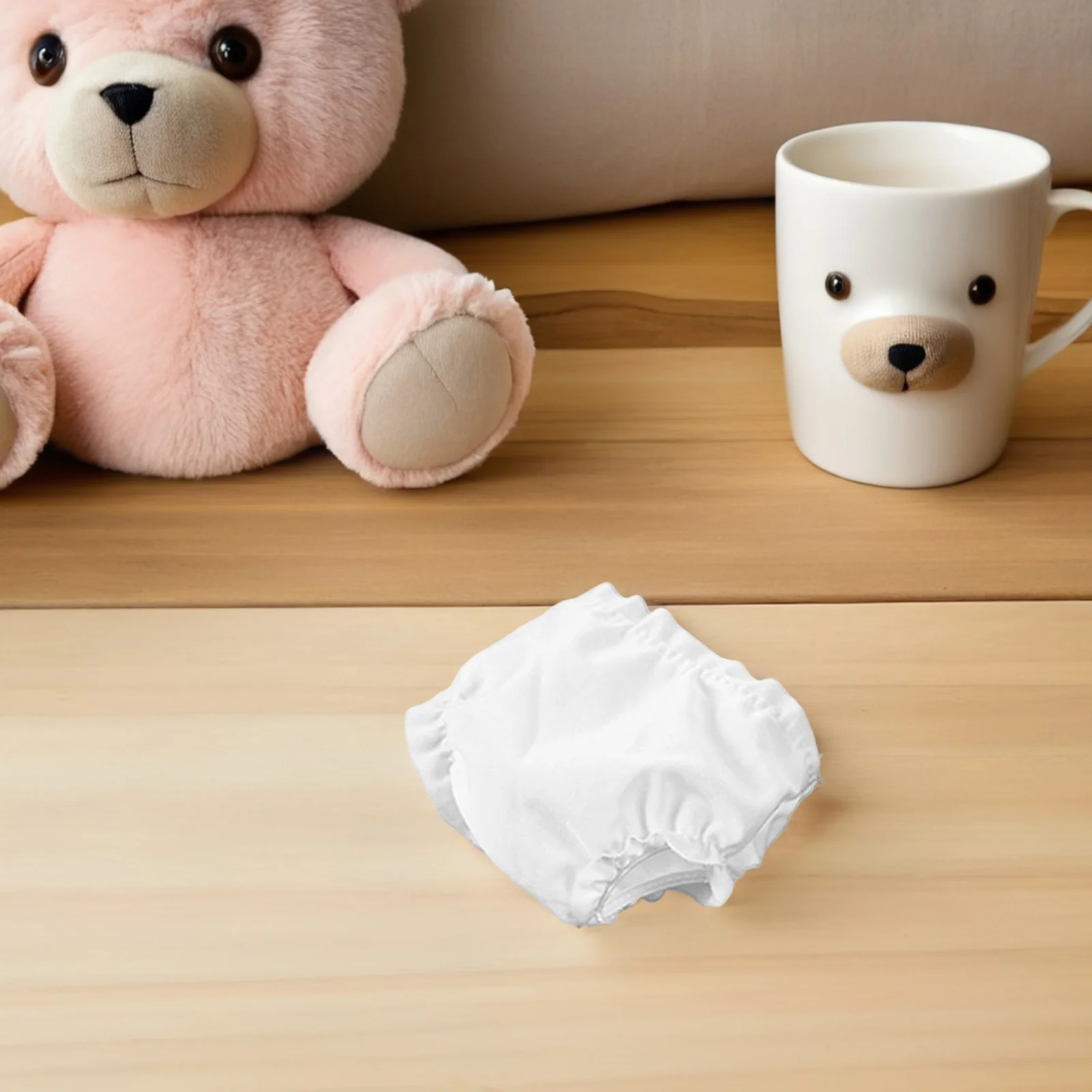 

20pcs Baby Underwear 10 Inch Reusable Washable Diapers For Pretend Play Accessories Outfits Set Newborn Clothing Undergarments