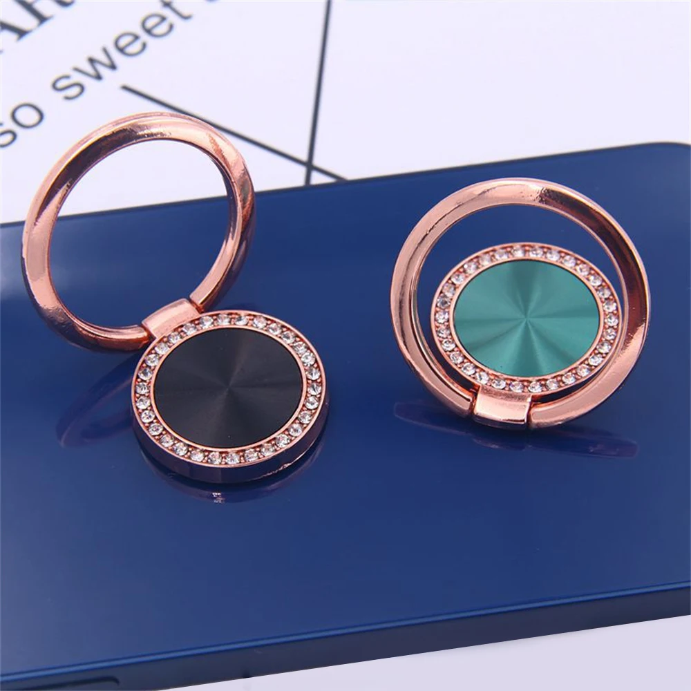 1~10PCS Luxury 360 Degree Universal Finger Ring Phone Holder Smartphone Magnet Metal Spin Rotatable Socket for Magnetic