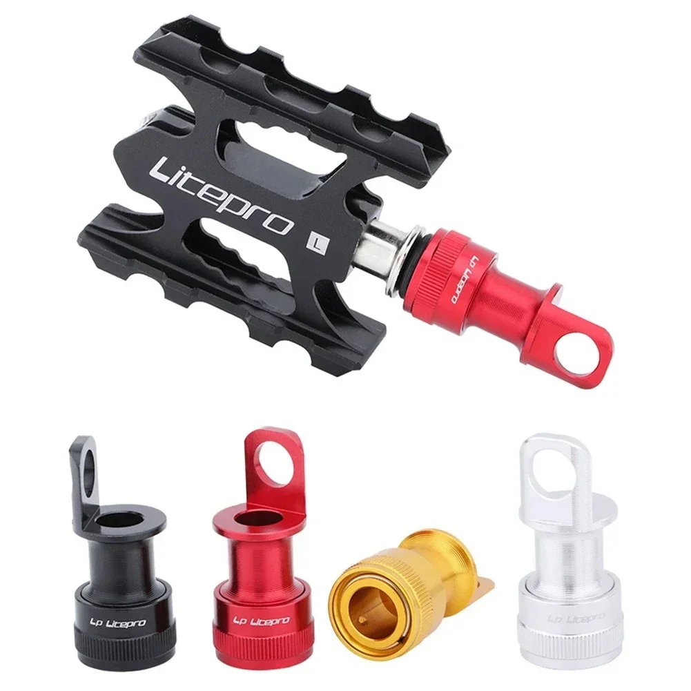 Bicycle Pedal Mount Fixing Adapter Portable Quick Release Pedal Holder Buckle Portable Frame Bike Pedal Fixing Adapter