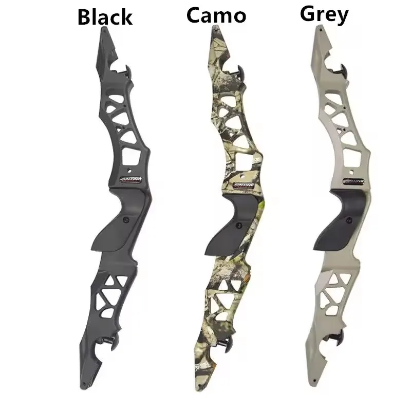 JUNXING F166 Recurve Bow Riser 21inch ILF /30-60lbs sets 64inch Archery Gear Hunting Accessories Shooting Bow Limbs camouflage