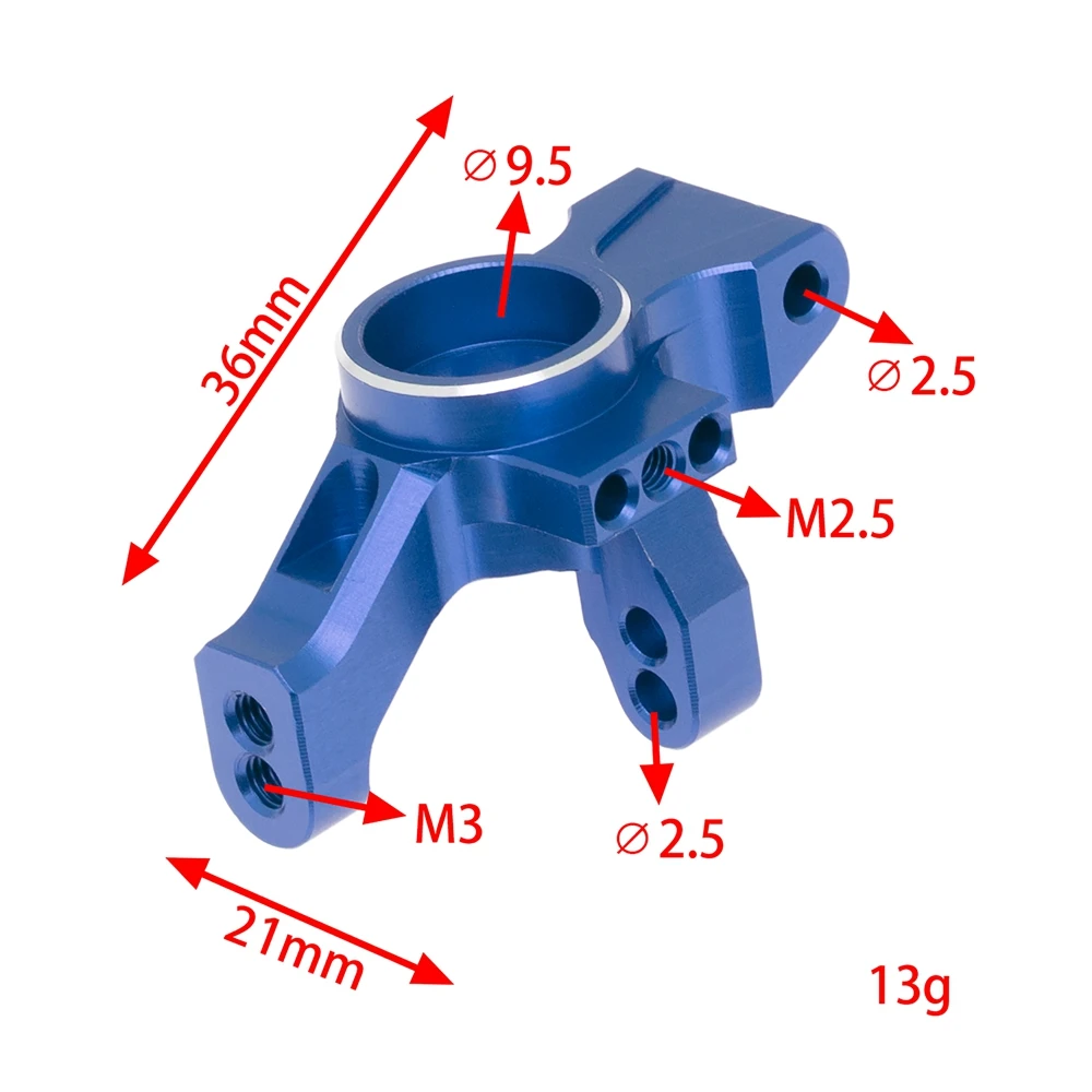 

MYMF-10Pcs Metal Upgrade Parts Kit Suspension Arms Knuckle Arm For Traxxas 4-Tec 2.0 3.0 4Tec 2.0 VXL 1/10 RC On-Road Car