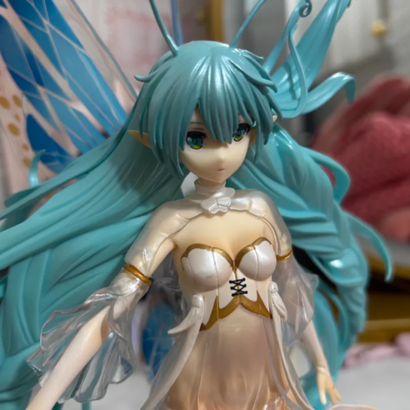 In Magazzino Originale 32 centimetri Hatsune Miku Farfalla Anime Action Figure Statua Da Collezione Modello Decorazione Figurine Bambola Regalo Giocattoli