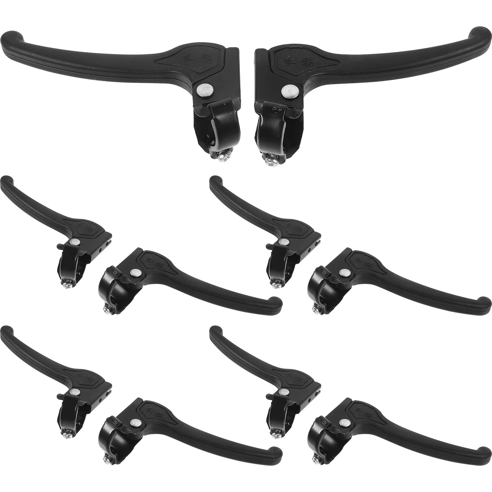 

5pcs Bicycle Brake Handle Lever Black Plastic Parts for Brakes Cycling Red Flag Levers Lightweight Durable Practical Use Bike