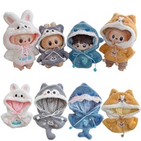 Mini Doll'S Clothes Outfit Accessories For 15-17cm Ropa Labubu for crybaby and 10cm cotton doll Plush cape shawl Clothing