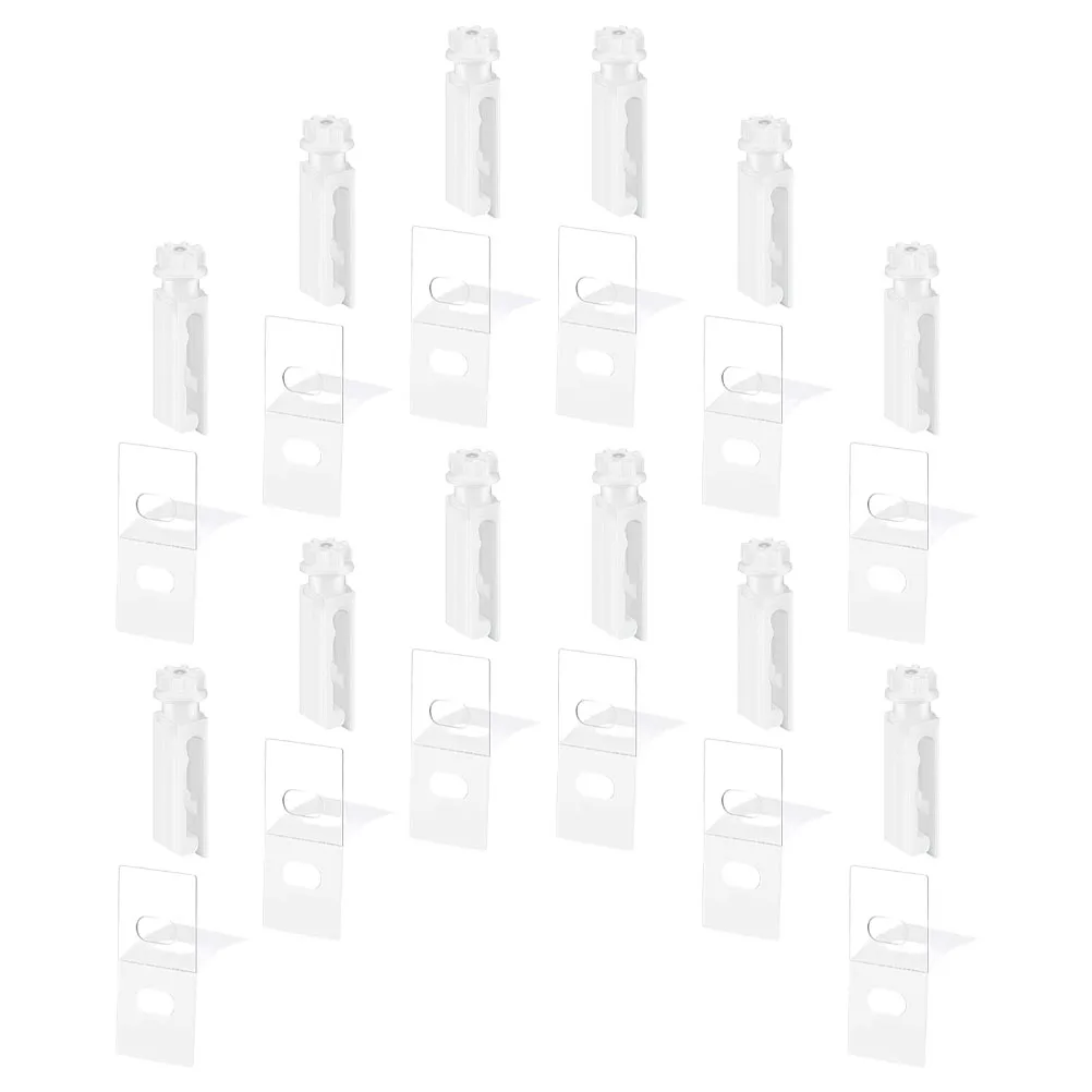 

12 Set Curtain Pulley Accessories Vertical Blind Stem Repair Replacement Parts Tabs Pvc Window and Gear Blinds