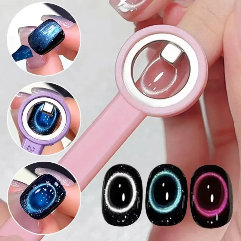 Cat-Eye-Nagelmagnetring, magnetisches Werkzeug mit Griff für Cat-Eye-Gel-Nagellack, DIY-Maniküre-Werkzeuge – Detail 5