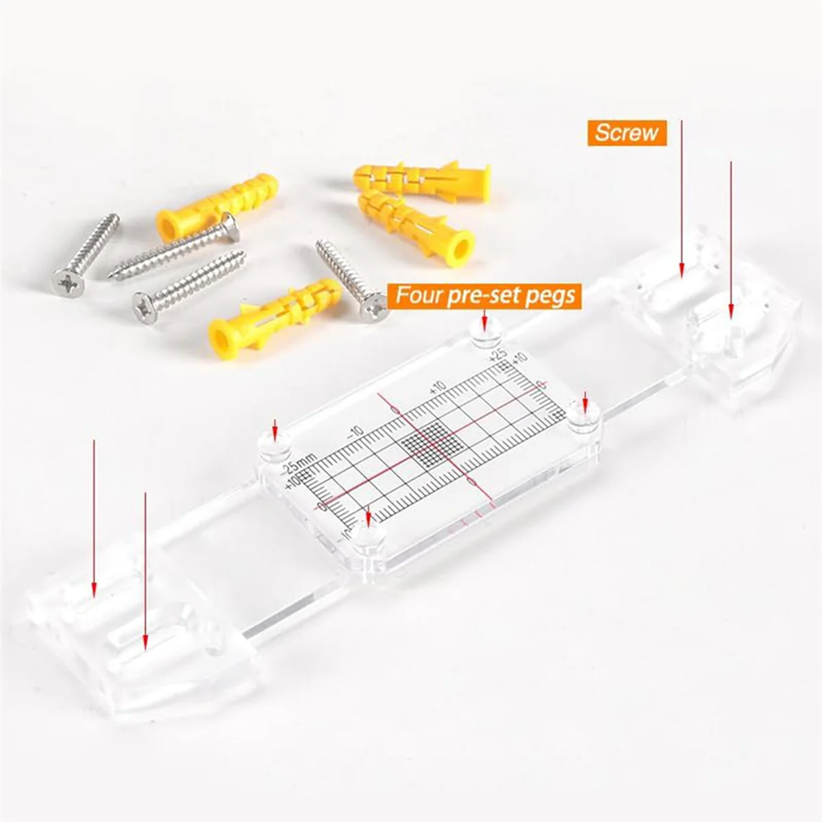 2025+ 4 قطع من سجل مراقبة الكراك، بالإضافة إلى شاشة الكراك الزاوية Tell Tale لسجل الكراك القياسي والزاوية