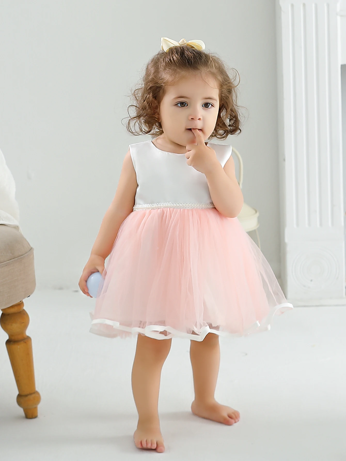 New Born Baby Party Birthday Dress 0-2 Year Baby Girl Dress