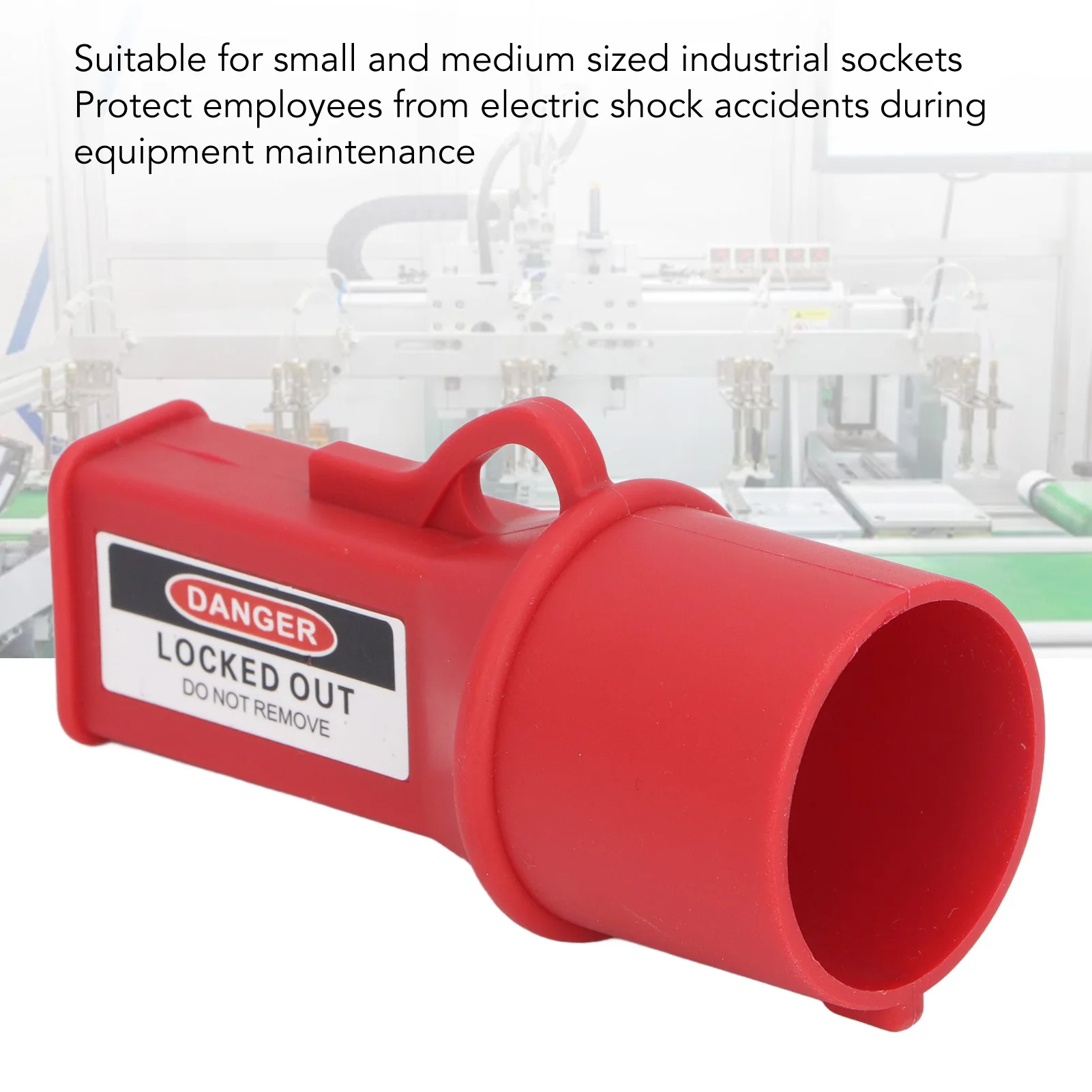 Lockout Tagout Industrial Socket Lock Device Electrical Energy Isolation Waterproof Safe Lockout Tagout Kit 40mm ID