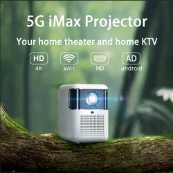 4K Android AI Smart Projector Dual band WiFi Connection for Massive Resources on Mobile Phones Portable Projector for Cinemas