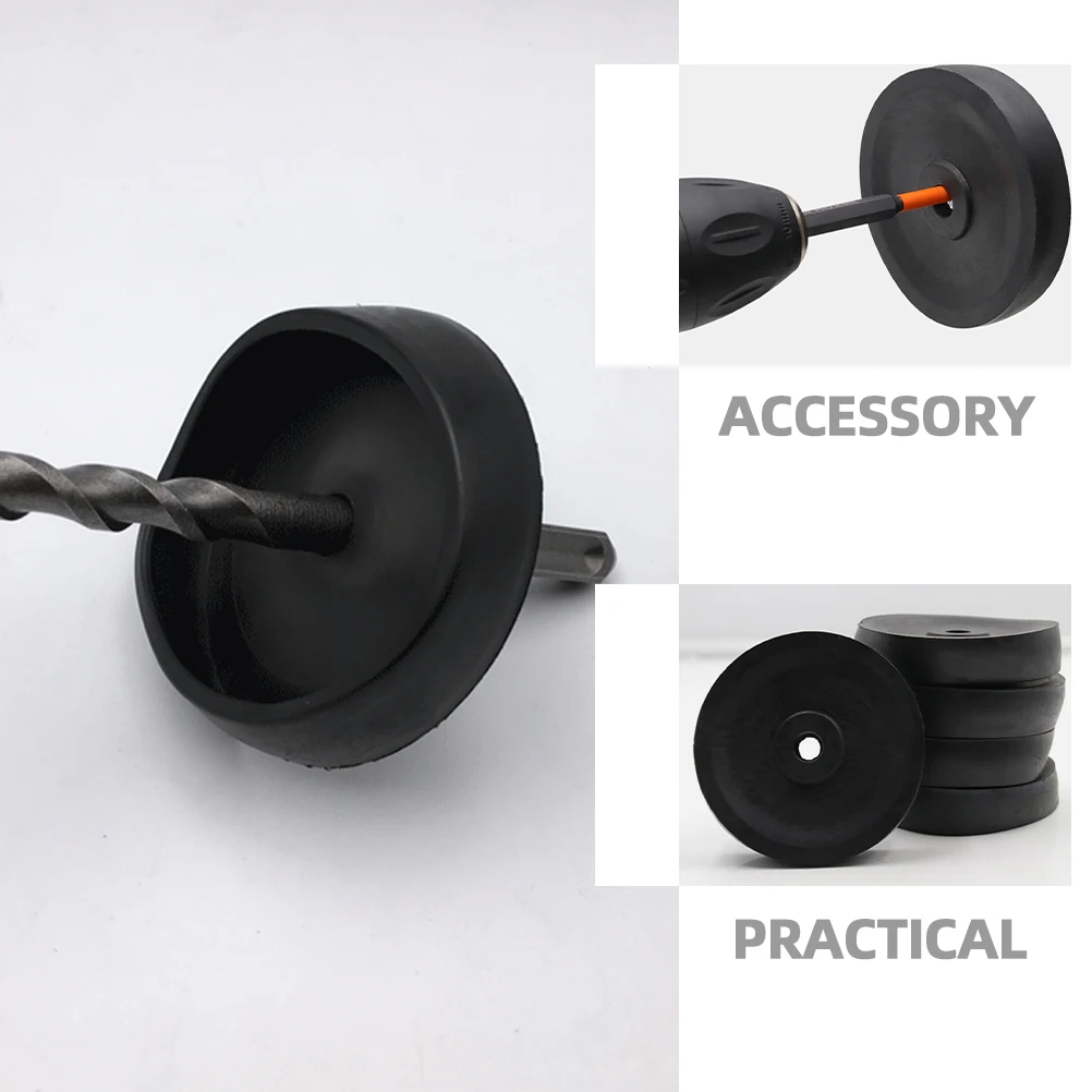 

5pcs Hammer Dustproof Cover Grey Bowl Impact Drill Rubber Collector Dust Cover Electric Drill Dust Collector Accessories