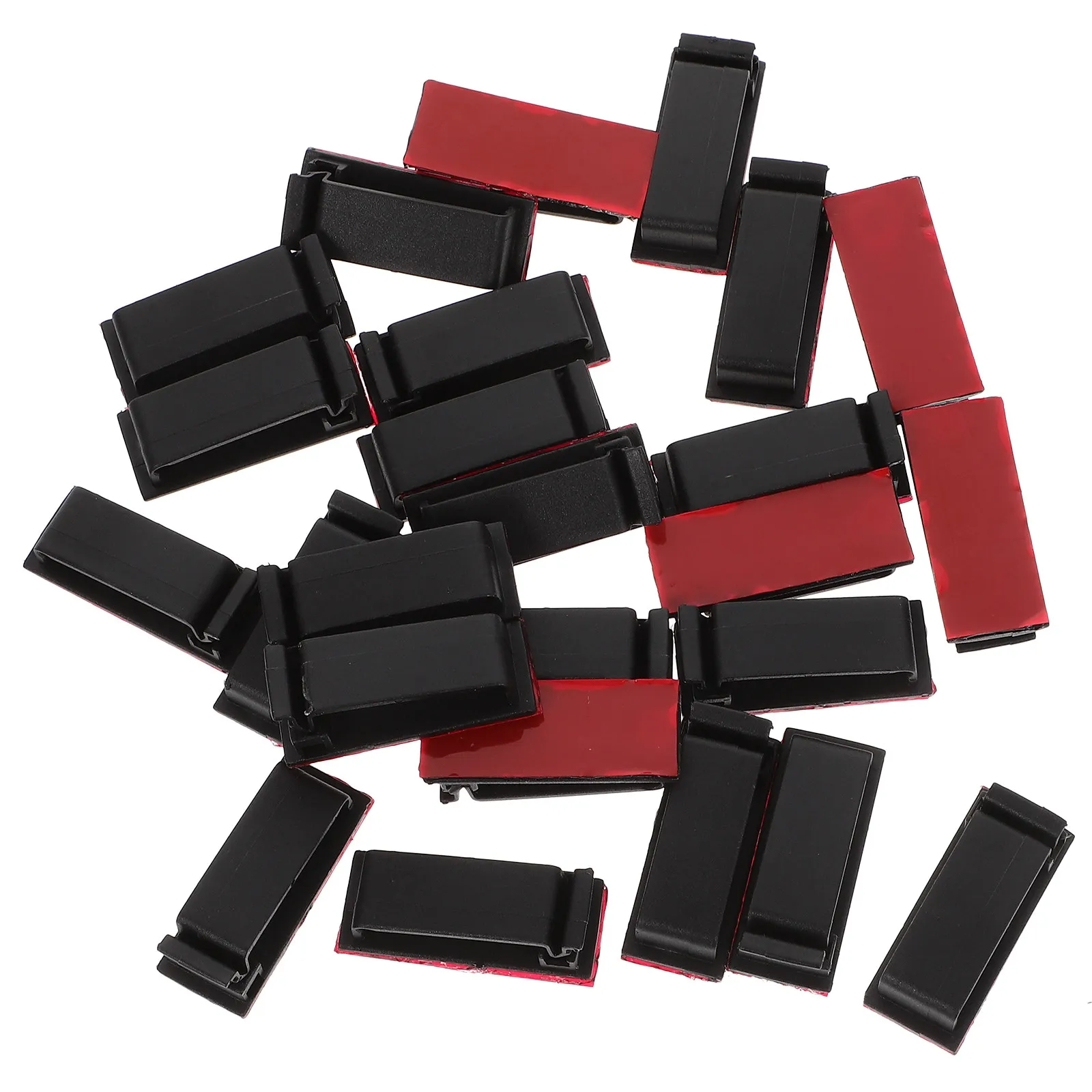 25Pcs Adhesive Cable Clips Wire Tidy Organizer for Home Office Desk Cable Management Stick on Cord Holder Flat Self Adhesive