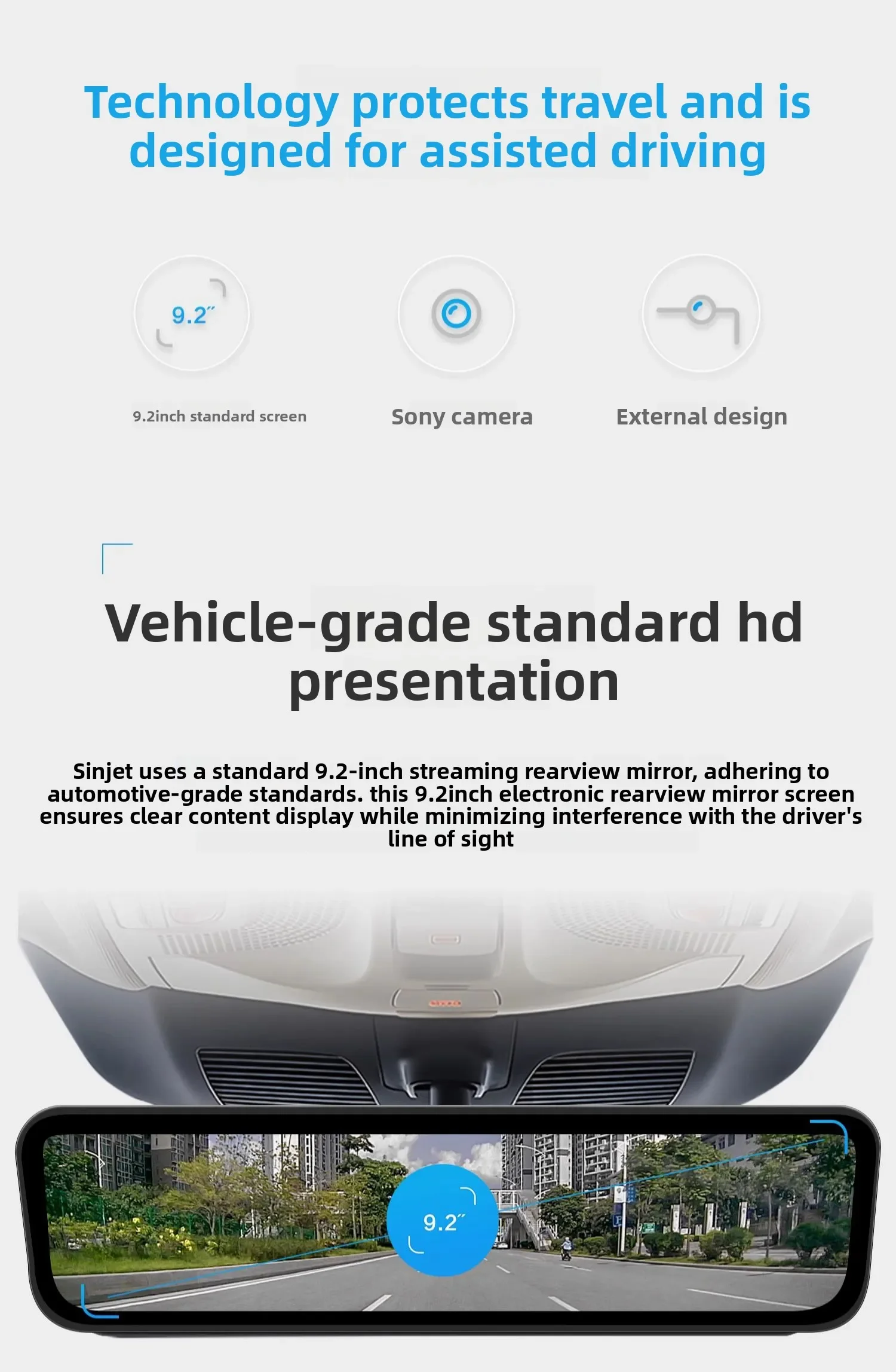 For Chery ICAR V23 03T Dash Cam Stream Media Mirror Digital Signal HD Night Vision monitoring Touch Screen Video Recorder detail image 5