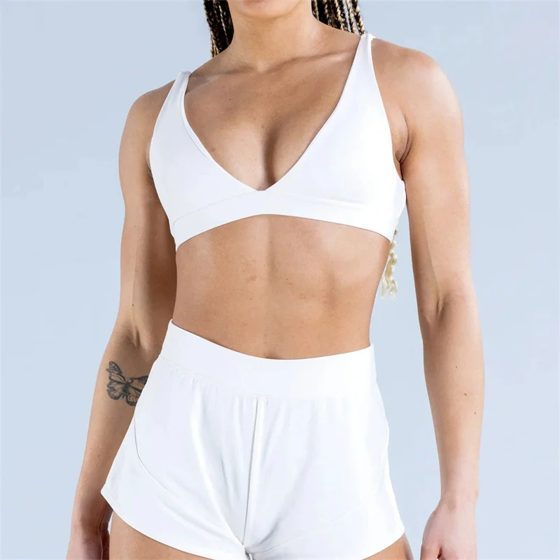 Strap Backless Sport Yoga Bra Woman Workout Running Fitness Vest Gym Crop Top Women Sportswear Lady Underwear Sport Wear