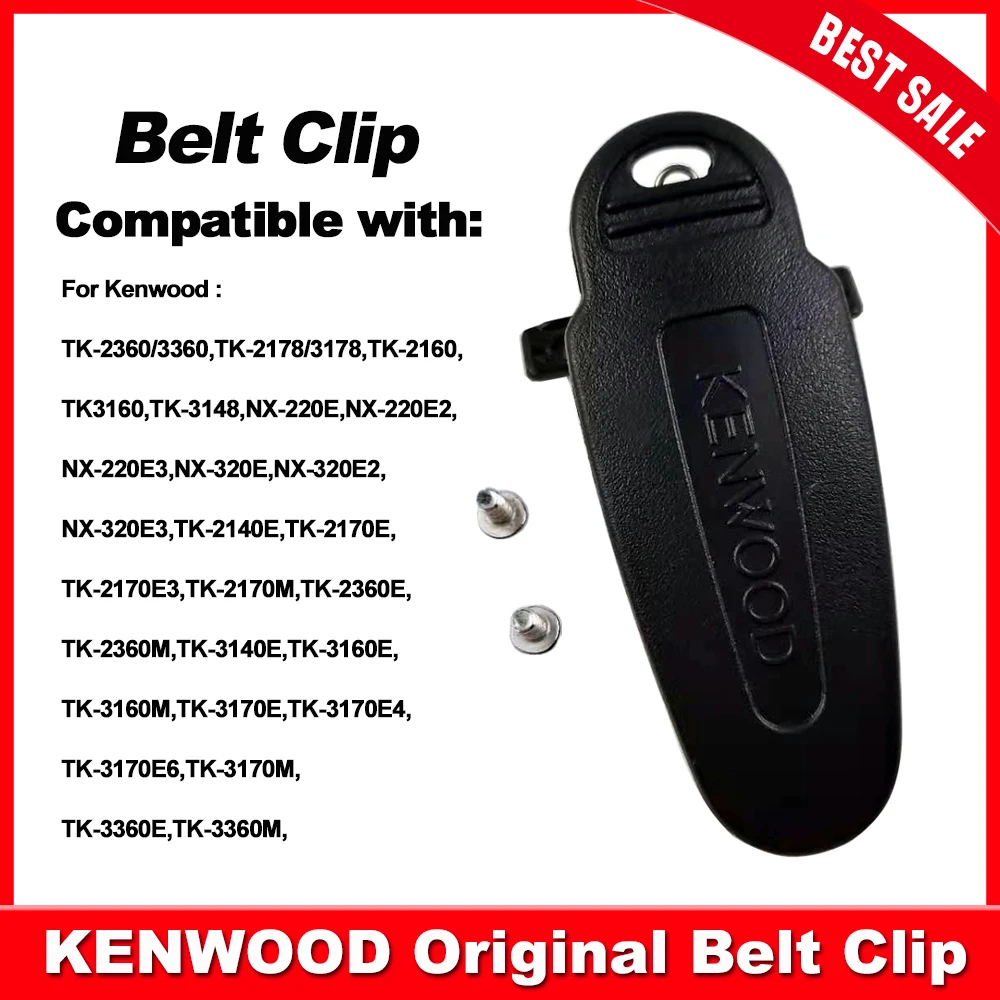 Original Belt Clip For KENWOOD Walkie Talkie TK3160 TK2160 TK2170 TK2140 TK2360 TK3140 TK3148 TK3170 TK3178 TK3360 Two Way Radio