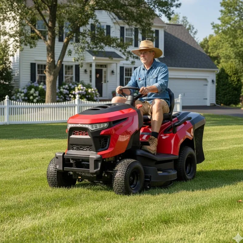 

452CC riding mower for golf course lawn mowing with 250L rear grass box