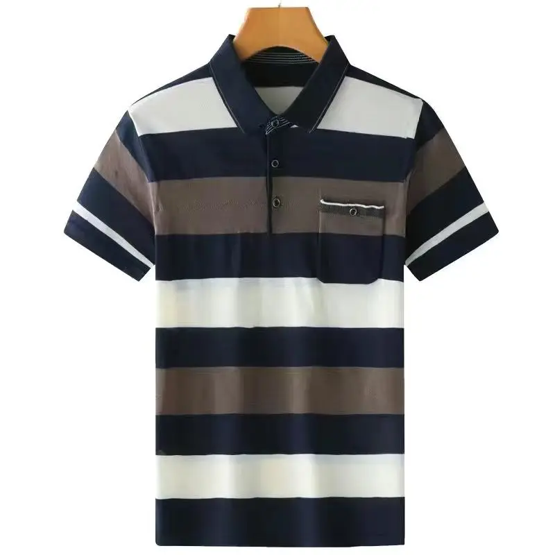 

Short-sleeved Middle-aged and Elderly Men's Polo Shirt Loose Top